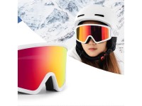 Óculos de esqui brancos Qunature para adultos - Branco Óculos de esqui brancos Qunature para adultos - Branco