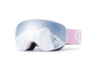 Qunature Pink Children's skiing goggles (medium/large children's version) Qunature Pink Children's skiing goggles (medium/large children's version)