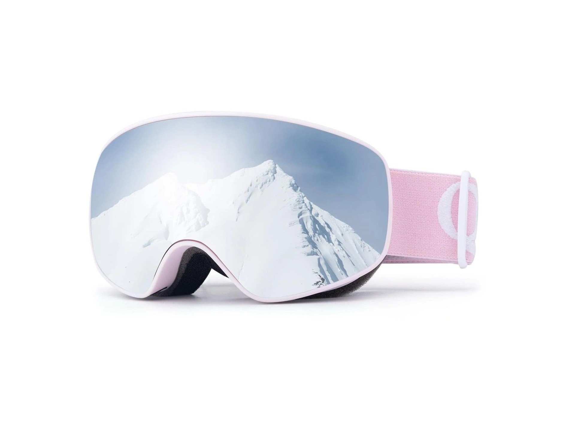 Qunature Pink Children's skiing goggles (medium/large children's version)