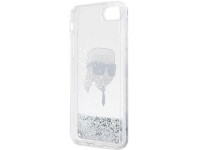 Karl Lagerfeld KLHCI8LNKHCH iPhone 7/8/ SE 2020/2022 plata/carcasa rígida plateada con purpurina Kar Karl Lagerfeld KLHCI8LNKHCH iPhone 7/8/ SE 2020/2022 plata/carcasa rígida plateada con purpurina Kar