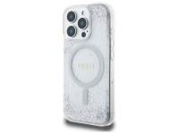 Capa MagSafe Guess Resin Gradient Glitter para iPhone 16 Pro - prata