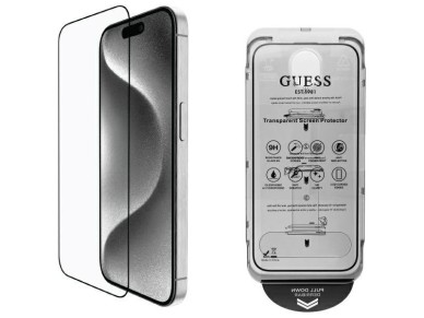 Guess Screen Protector 2.5D Outline Tempered Glass for iPhone 16 Guess Screen Protector 2.5D Outline Tempered Glass for iPhone 16