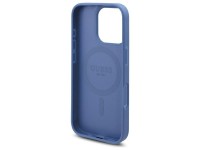 Funda Guess 4G con estampado floral y MagSafe para iPhone 16 Pro Max - azul Funda Guess 4G con estampado floral y MagSafe para iPhone 16 Pro Max - azul