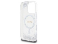 Capa MagSafe Guess Resin Gradient Glitter para iPhone 16 Pro - prata