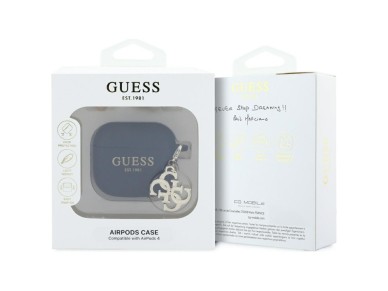 Capa Guess 4G Charm para AirPods 4 - Preta Capa Guess 4G Charm para AirPods 4 - Preta