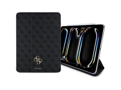 Guess GUFC13PM24PS4SGK iPad Pro 13" 2024 preto/preto magn�tico 4G com logotipo grande