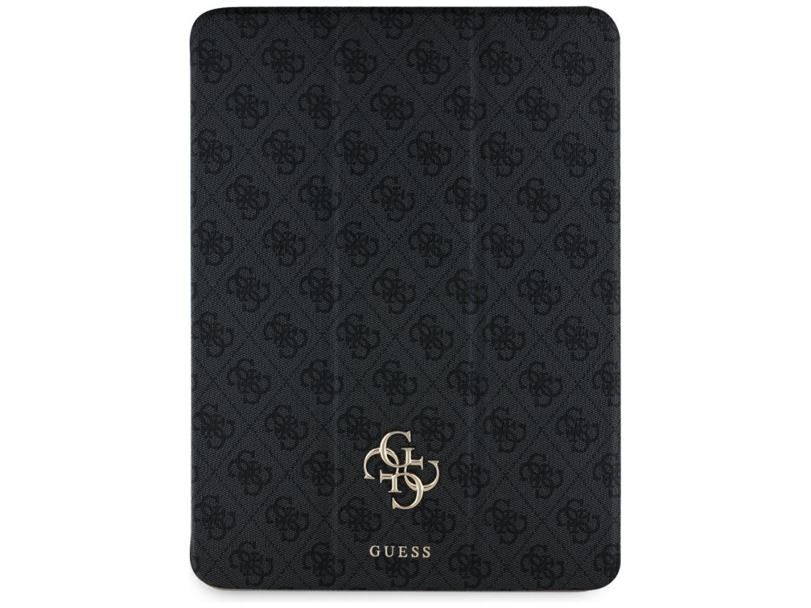 Guess GUFC13PM24PS4SGK iPad Pro 13" 2024 preto/preto magnético 4G com logotipo grande