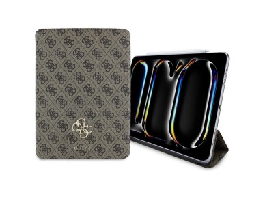 Guess GUFC11PM24PS4SGW iPad Pro 11" 2024 marrom magn�tico 4G com logotipo grande