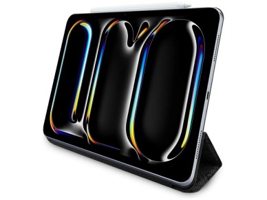 Guess GUFC13PM24PS4SGK iPad Pro 13" 2024 preto/preto magn�tico 4G com logotipo grande
