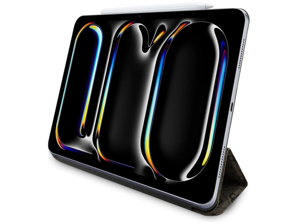 Guess GUFC11PM24PS4SGW iPad Pro 11" 2024 brown Magnetic 4G Big Logo