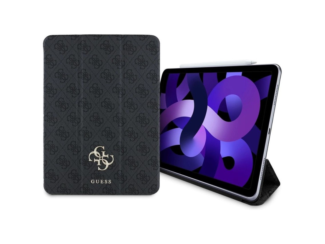 Guess GUFC11RM24PS4SGK iPad Air 11" 2024 black/black Magnetic 4G Big Logo