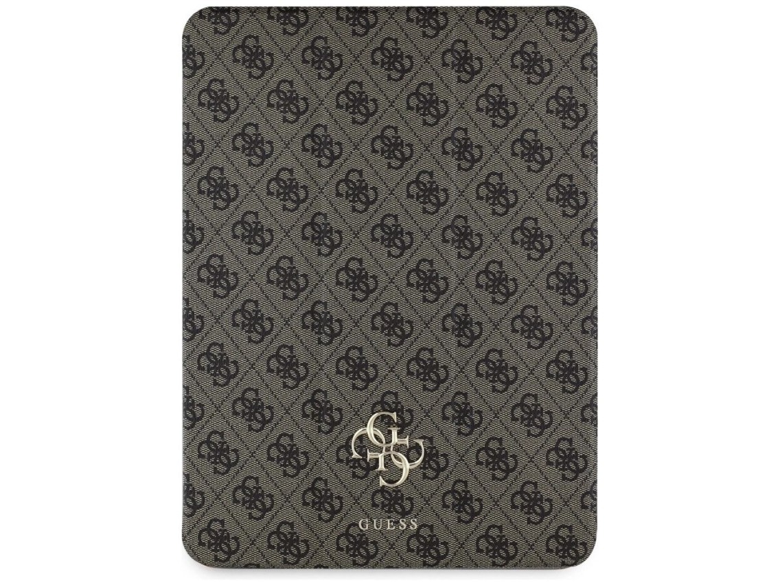 Guess GUFC13RM24PS4SGW iPad Air 13" 2024 marrón magnético 4G logotipo grande