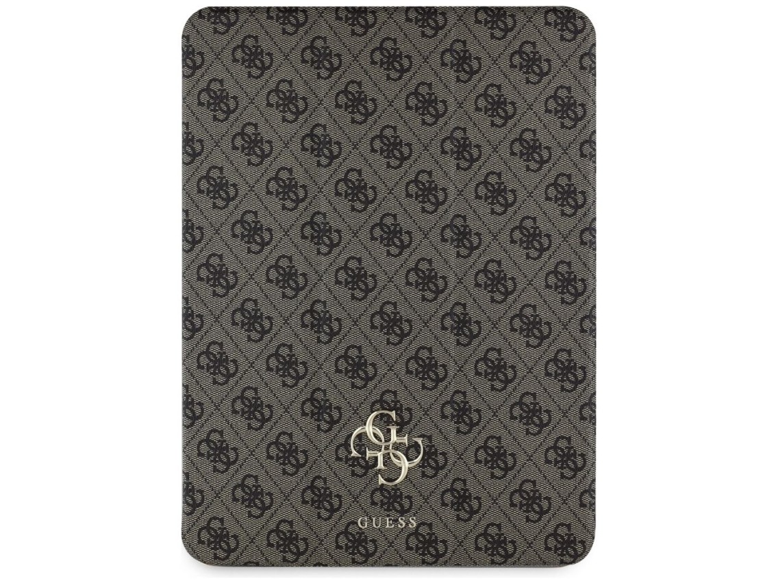 Guess GUFC13PM24PS4SGW iPad Pro 13" 2024 marrón magnético 4G con logo grande