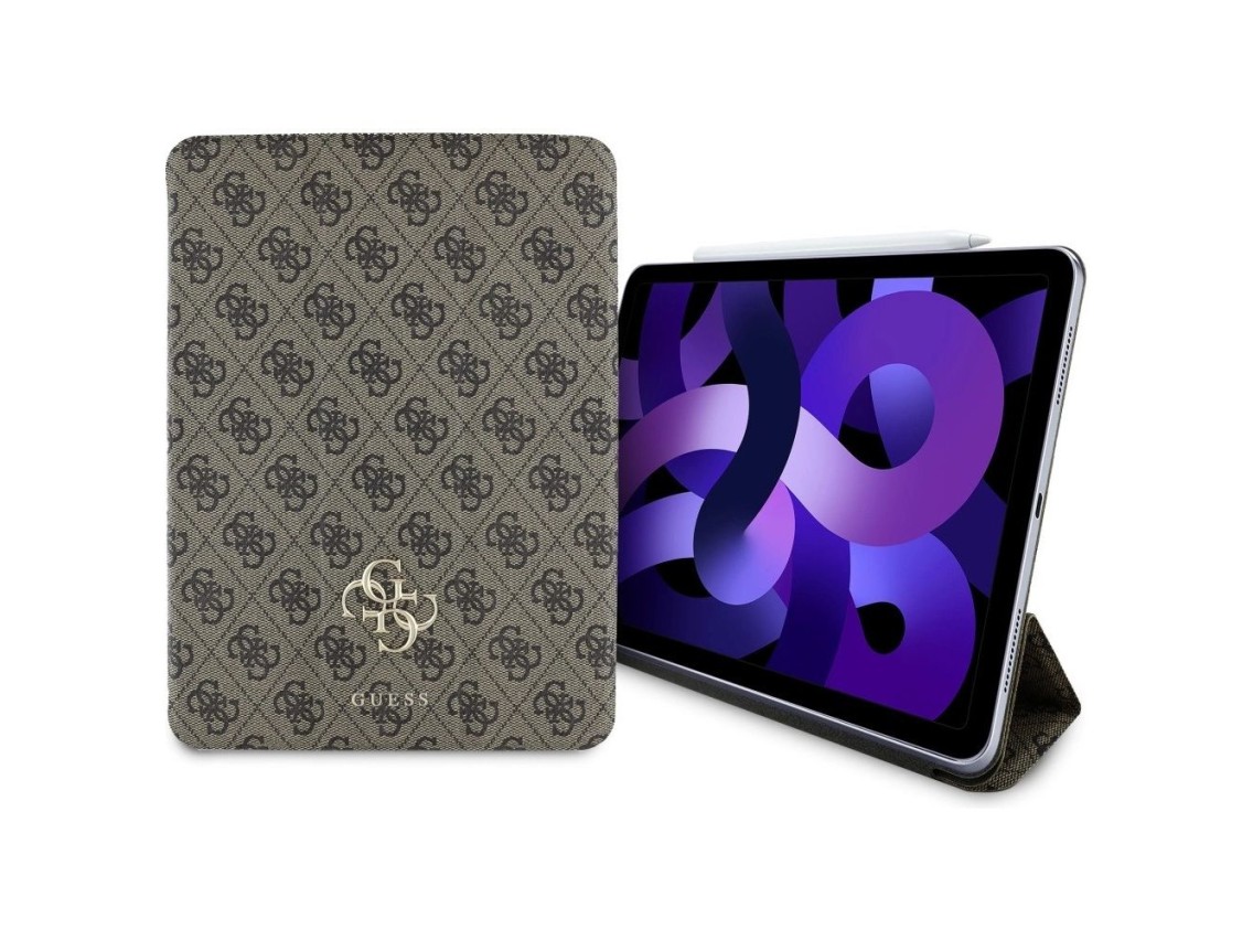 Guess GUFC11RM24PS4SGW iPad Air 11" 2024 brown/brown Magnetic 4G Big Logo
