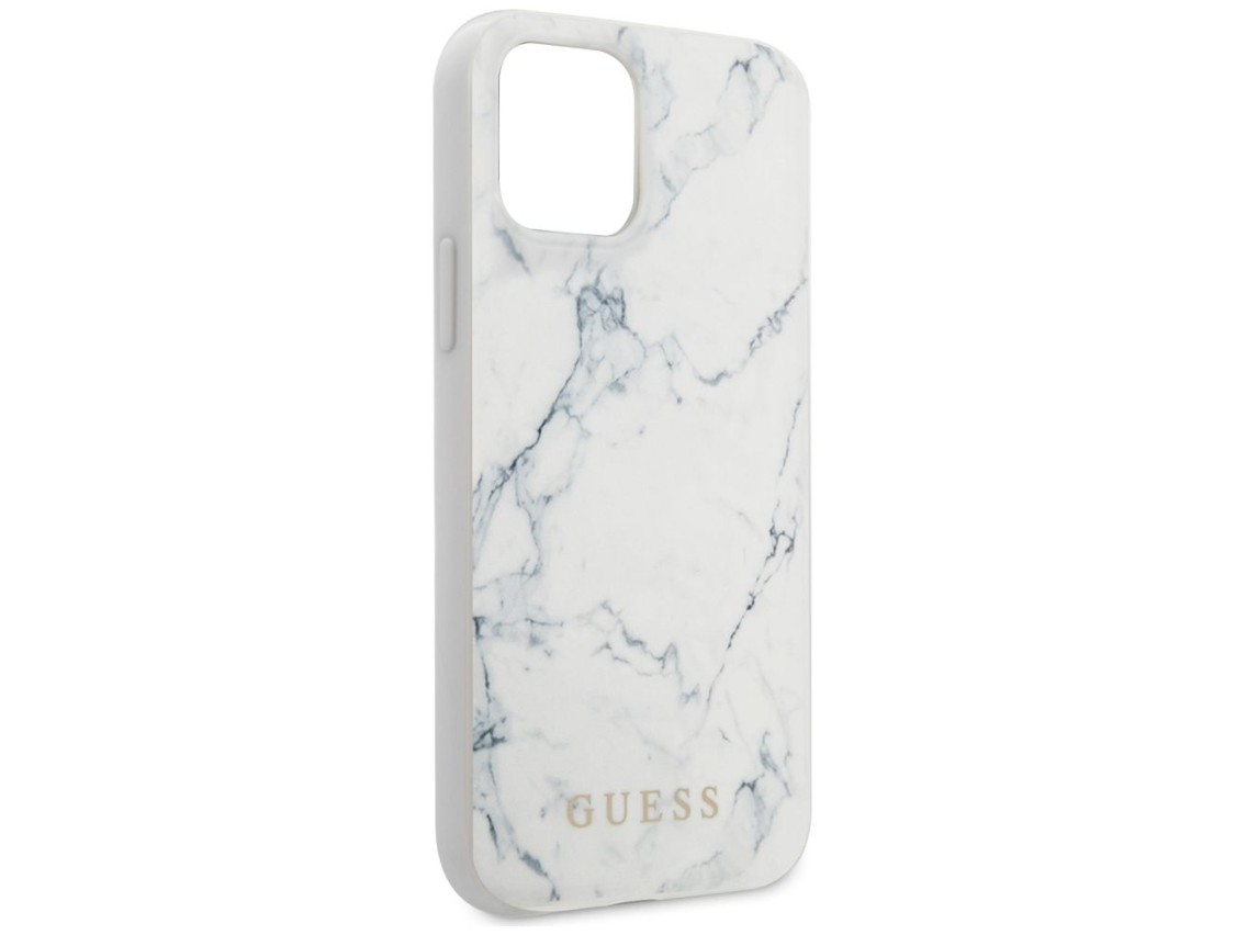 Guess Marble Case for iPhone 12 mini 5.4" - White