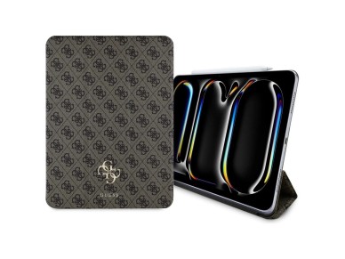 Guess GUFC13PM24PS4SGW iPad Pro 13" 2024 marrón magnético 4G con logo grande Guess GUFC13PM24PS4SGW iPad Pro 13" 2024 marrón magnético 4G con logo grande