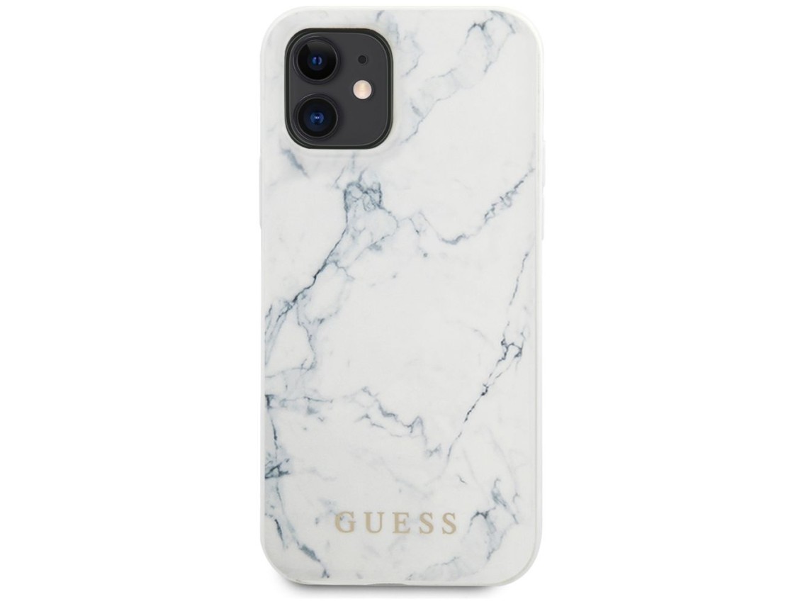 Guess Marble Case for iPhone 12 mini 5.4" - White