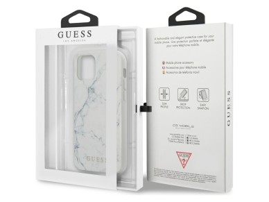 Guess Marble Case for iPhone 12 mini 5.4" - White Guess Marble Case for iPhone 12 mini 5.4" - White