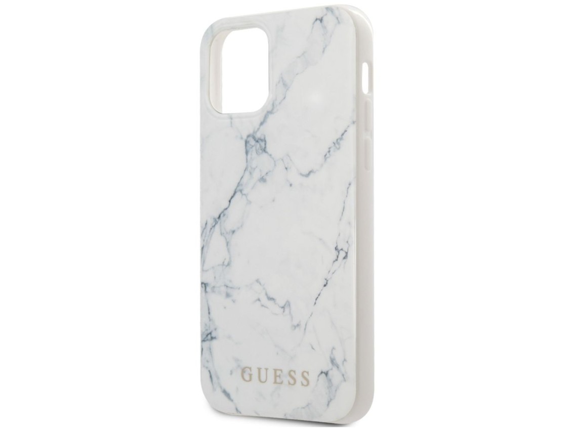 Guess Marble Case for iPhone 12 mini 5.4" - White