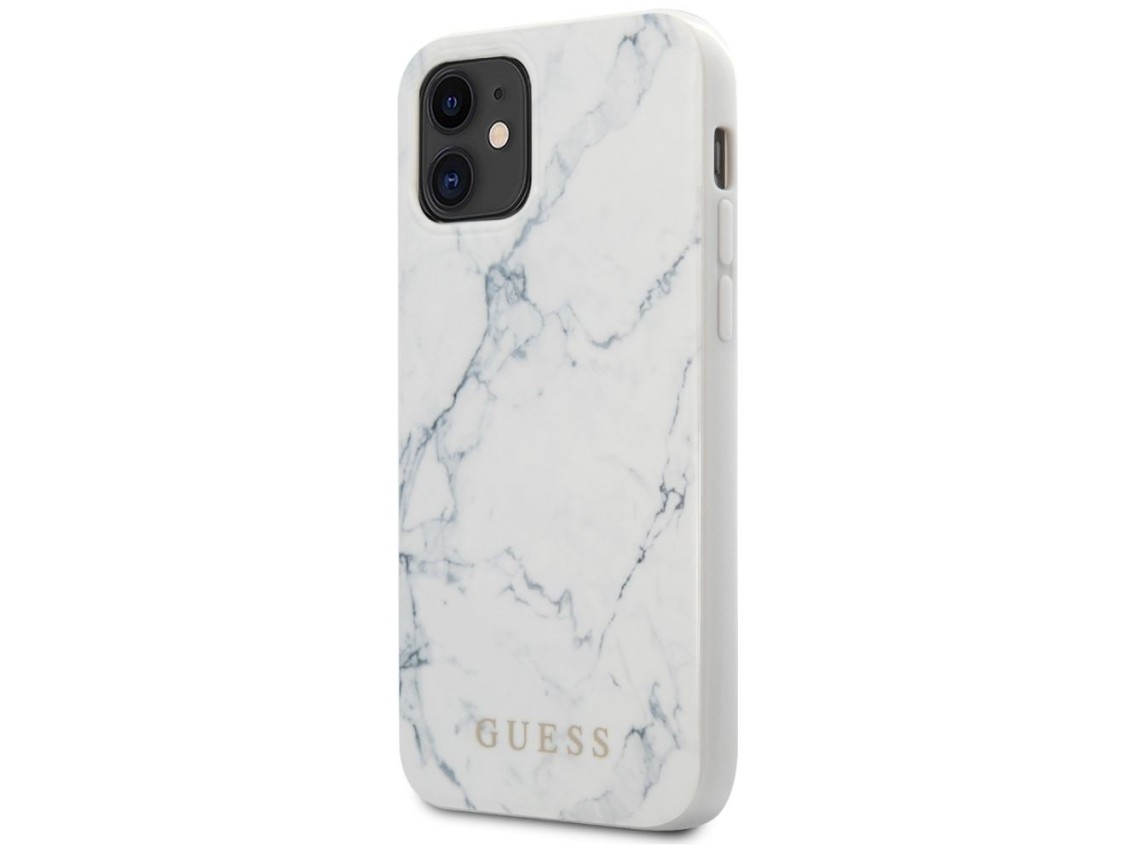Guess Marble Case for iPhone 12 mini 5.4" - White