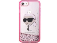 Karl Lagerfeld KLHCI8LNHKCP Capa rígida rosa/rosa com glitter para iPhone 7/8/SE 2020/2022 Karl Lage Karl Lagerfeld KLHCI8LNHKCP Capa rígida rosa/rosa com glitter para iPhone 7/8/SE 2020/2022 Karl Lage