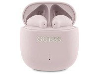 Fones de ouvido Bluetooth Guess GUTWSJ14ESGP TWS + base de carregamento rosa/rosa com logotipo cl�ss