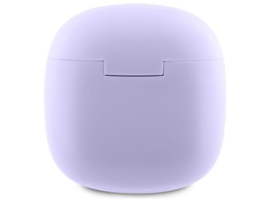 Fones de ouvido Bluetooth Guess GUTWSJ14ESGU TWS + base de carregamento roxo/roxo com logotipo cl�ss