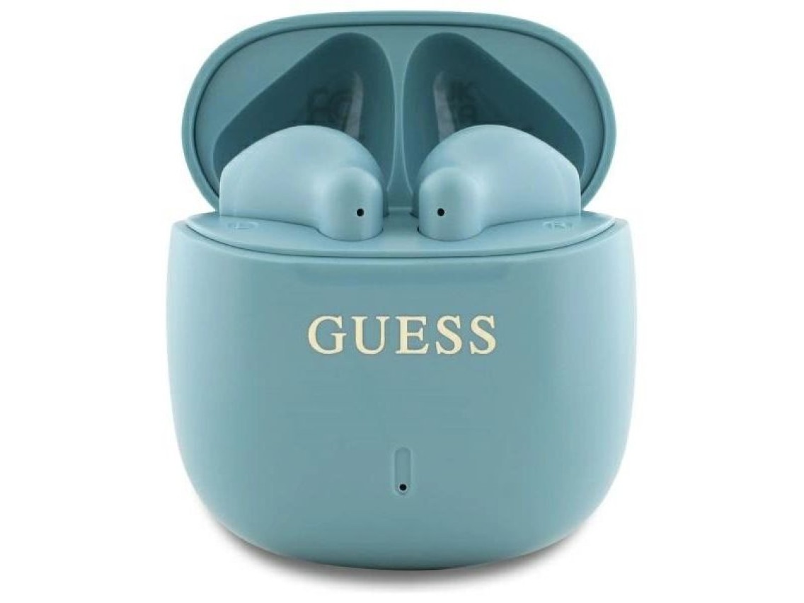 Guess Bluetooth headphones GUTWSJ14ESGQ TWS + docking station turquoise/turquoise Printed Classic Lo