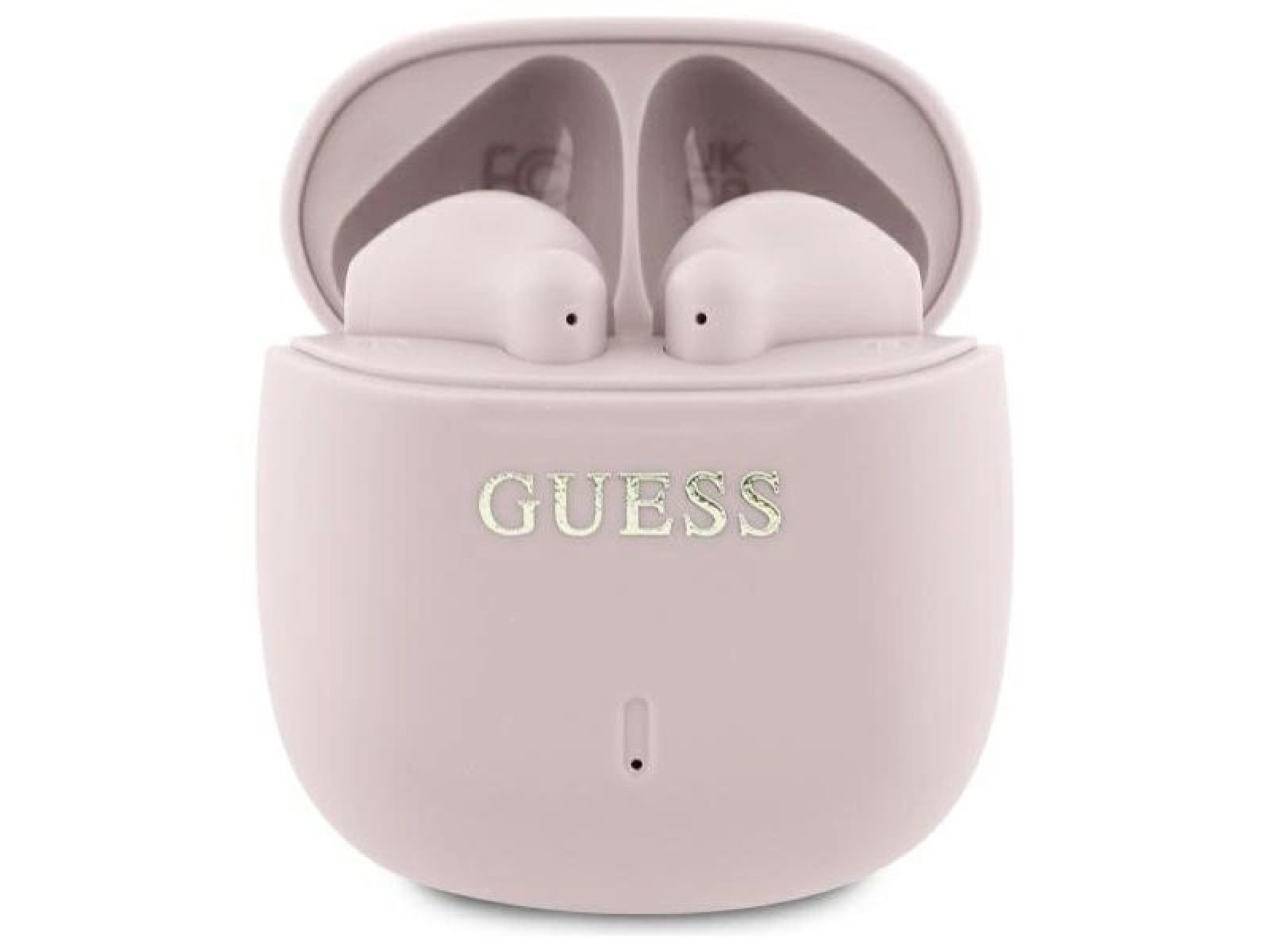 Guess Bluetooth headphones GUTWSJ14ESGP TWS + docking station pink/pink Printed Classic Logo