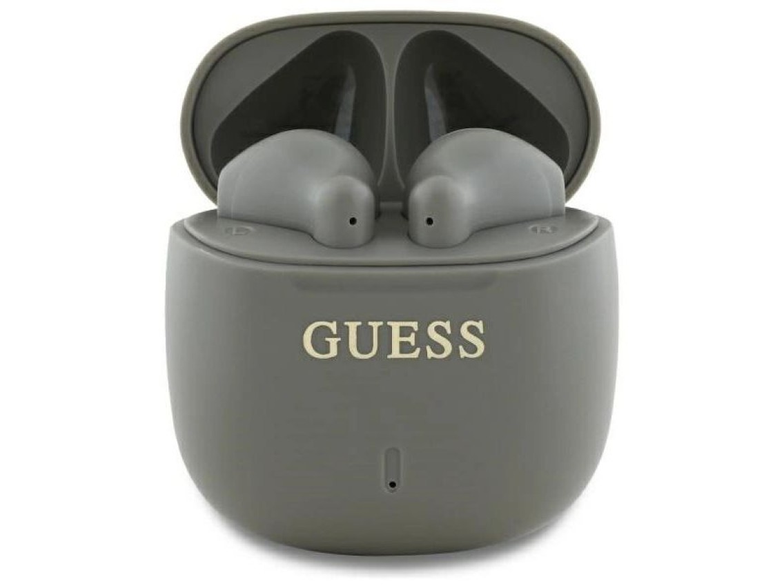 Guess Bluetooth headphones GUTWSJ14ESGE TWS + docking station taupe Printed Classic Logo