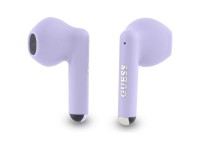 Auriculares Bluetooth Guess GUTWSJ14ESGU TWS + base de carga morado/morado con logotipo clásico impr Auriculares Bluetooth Guess GUTWSJ14ESGU TWS + base de carga morado/morado con logotipo clásico impr