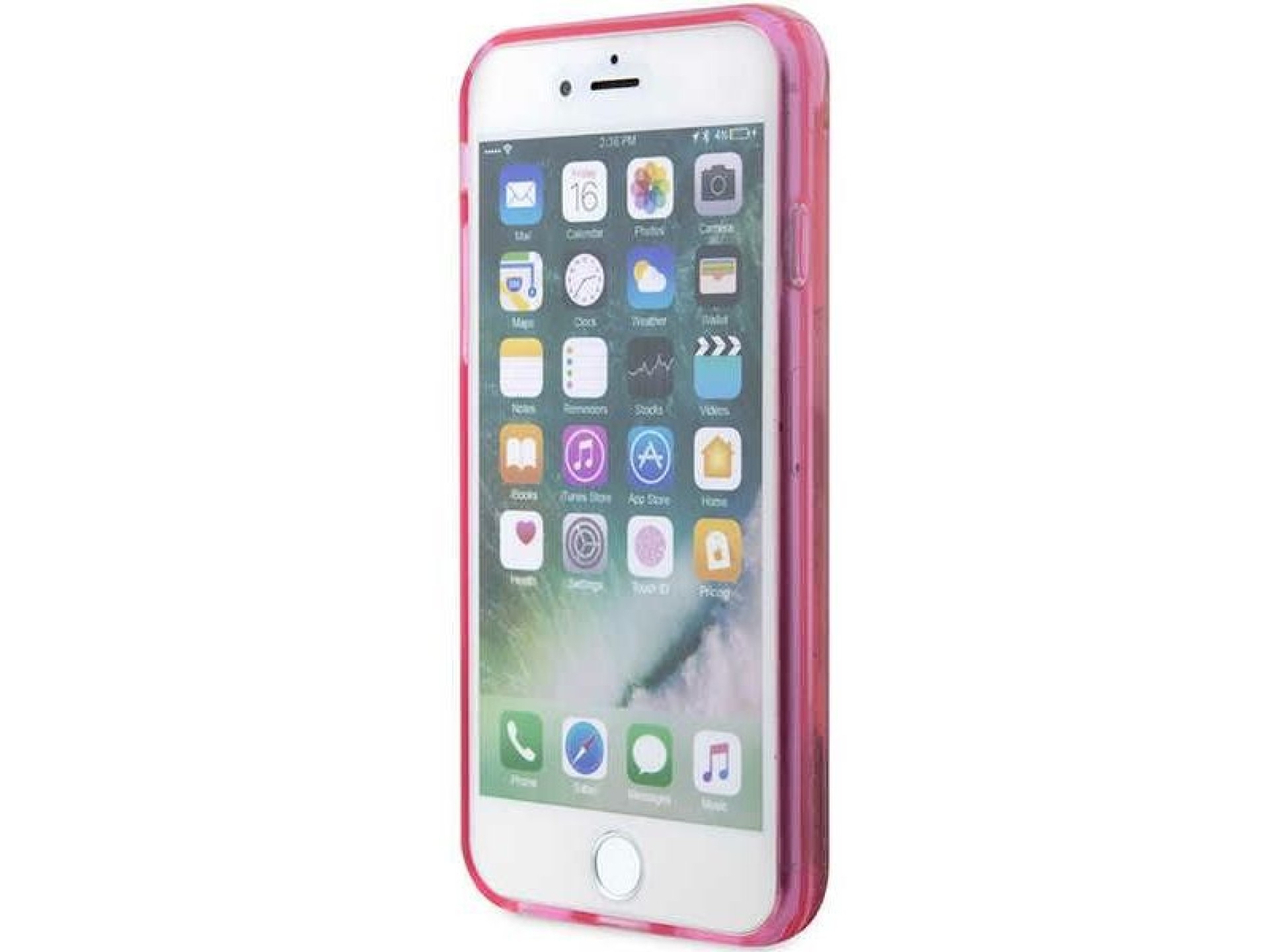 Karl Lagerfeld KLHCI8LNHKCP Capa rígida rosa/rosa com glitter para iPhone 7/8/SE 2020/2022 Karl Lage