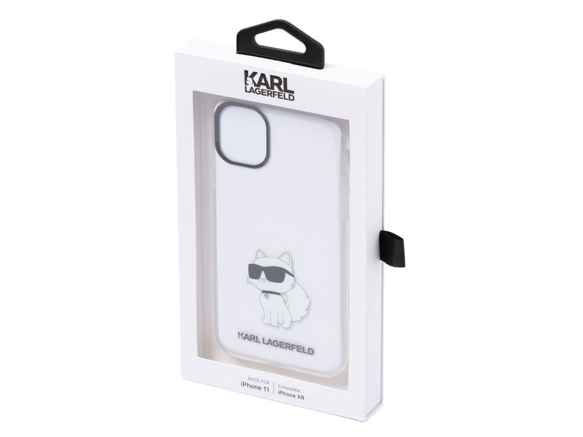 Karl Lagerfeld Ikonik Choupette Case for iPhone 11 / Xr - Transparent