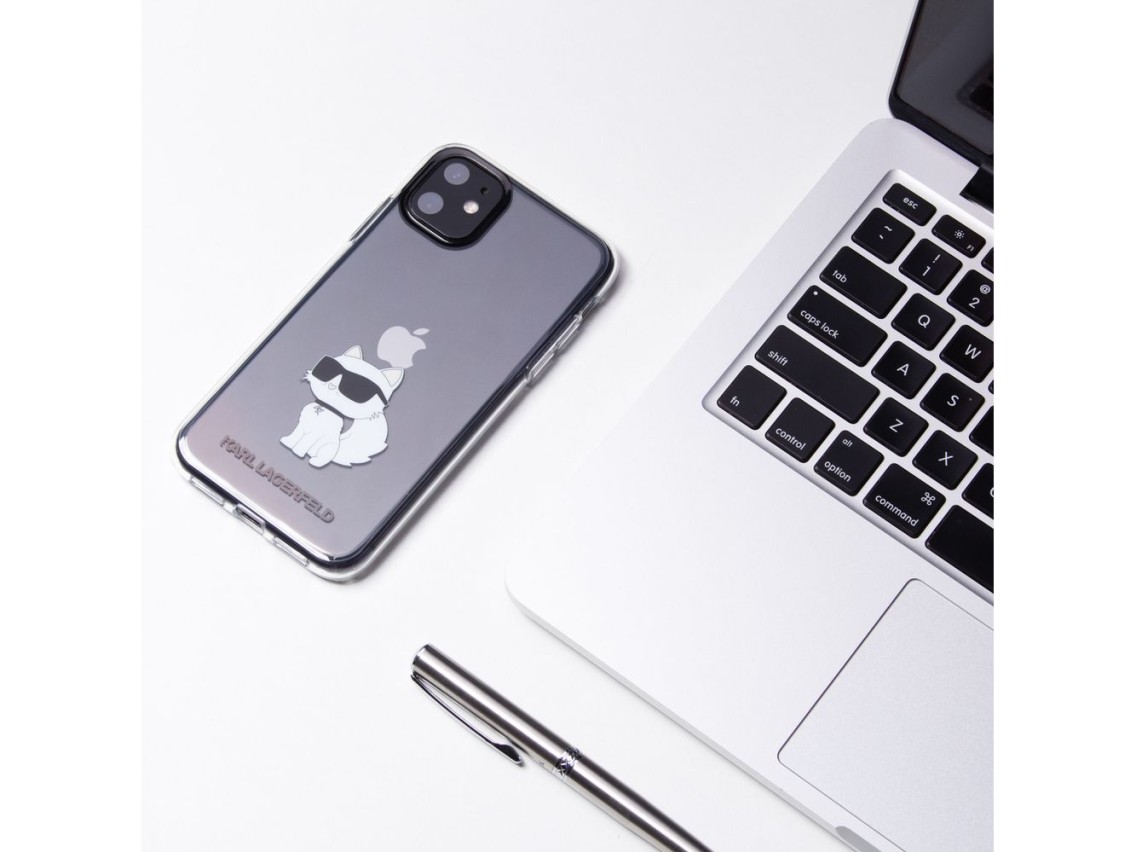 Karl Lagerfeld Ikonik Choupette Case for iPhone 11 / Xr - Transparent