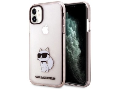 Karl Lagerfeld KLHCN61HNCHTCP iPhone 11 / Xr 6.1" rosa/rosa funda rígida Ikonik Choupette Karl Lagerfeld KLHCN61HNCHTCP iPhone 11 / Xr 6.1" rosa/rosa funda rígida Ikonik Choupette