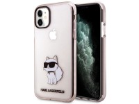 Karl Lagerfeld KLHCN61HNCHTCP iPhone 11 / Xr 6.1" rosa/rosa funda rígida Ikonik Choupette Karl Lagerfeld KLHCN61HNCHTCP iPhone 11 / Xr 6.1" rosa/rosa funda rígida Ikonik Choupette