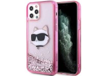 Karl Lagerfeld KLHCP12MLNCHCP iPhone 12/ 12 Pro 6.1" pink/pink hardcase Glitter Choupette Head