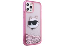 Karl Lagerfeld KLHCP12MLNCHCP iPhone 12/ 12 Pro 6.1" pink/pink hardcase Glitter Choupette Head
