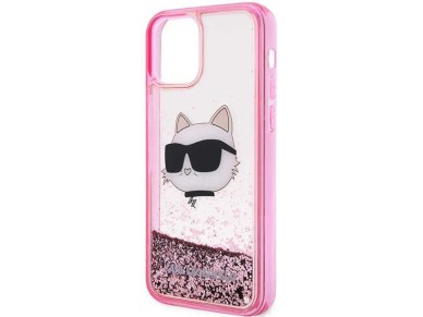 Karl Lagerfeld KLHCP12MLNCHCP iPhone 12/ 12 Pro 6.1" pink/pink hardcase Glitter Choupette Head
