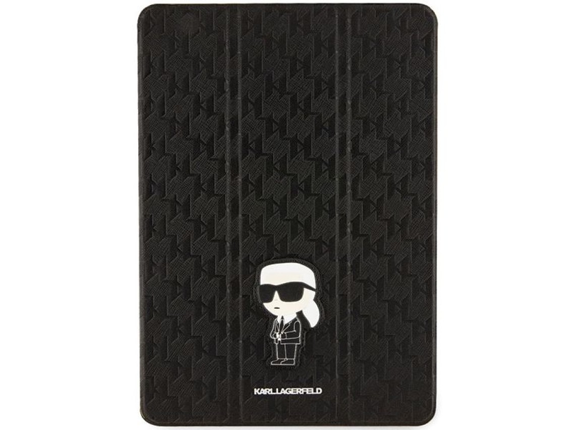 Funda Karl Lagerfeld Saffiano Monogram Ikonik para iPad de 10.2" 2019 (7.ª generación) con cierre ma