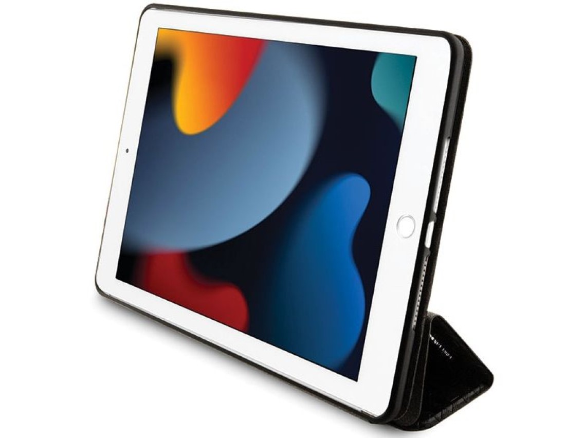 Funda Karl Lagerfeld Saffiano Monogram Ikonik para iPad de 10.2" 2019 (7.ª generación) con cierre ma