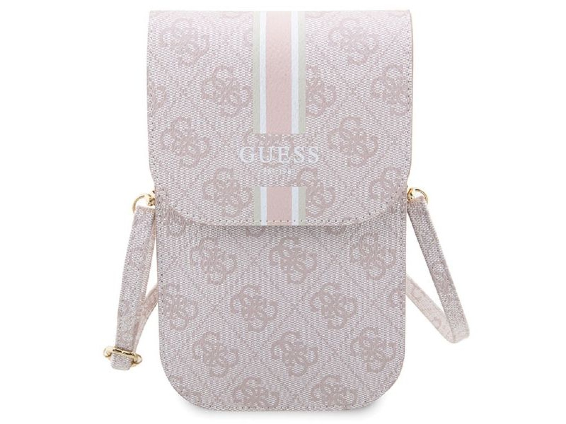 Bolso Guess 4G Stripe - rosa