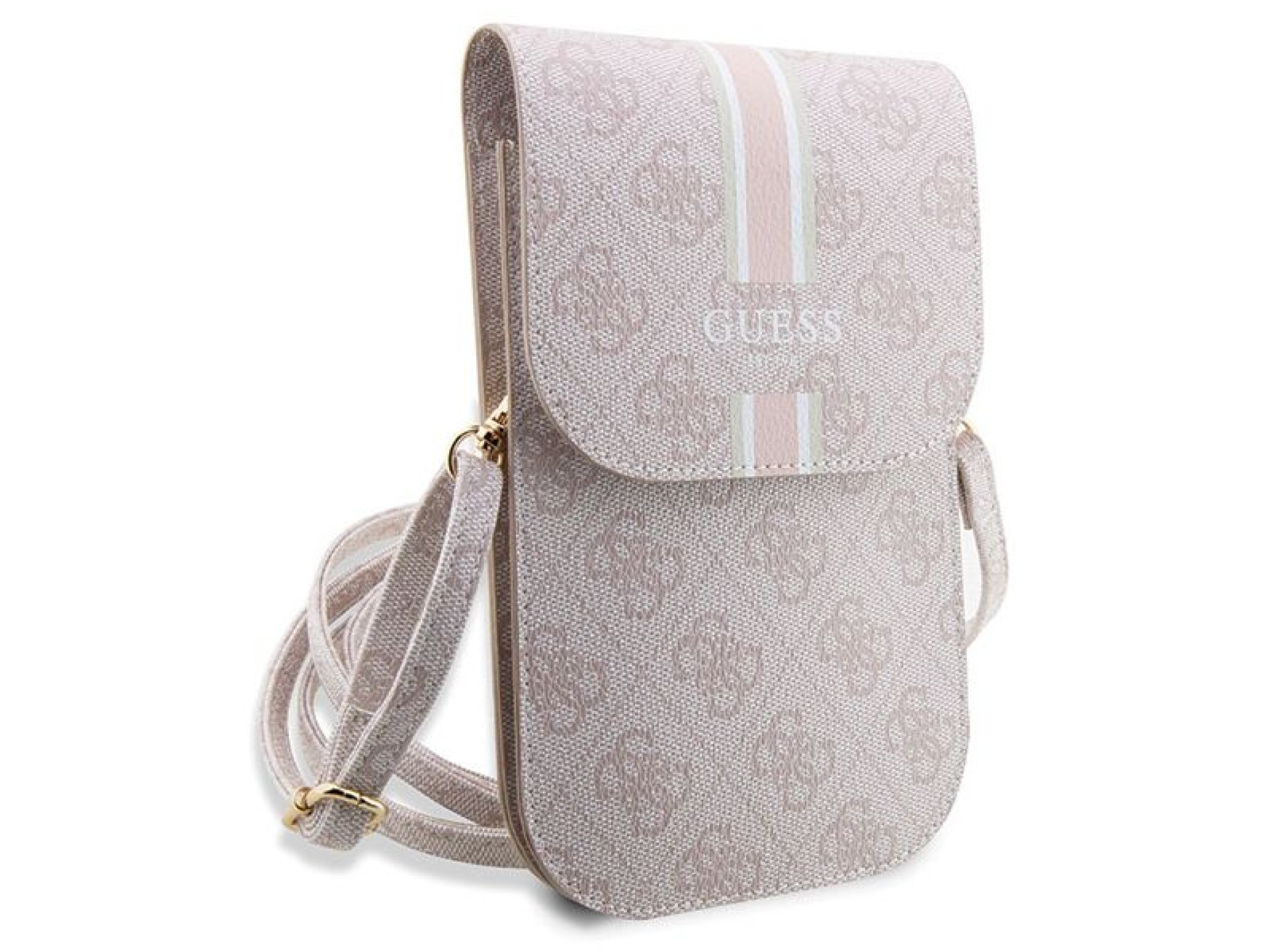 Bolso Guess 4G Stripe - rosa