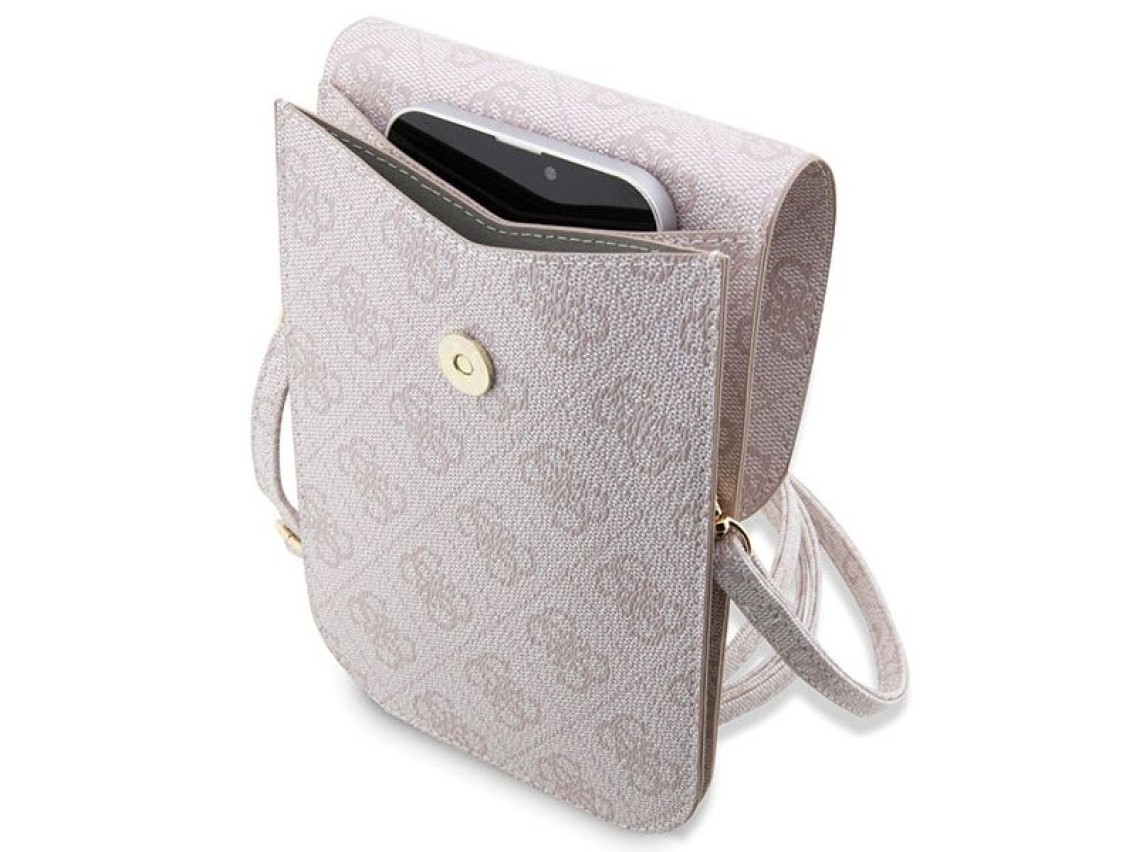 Bolso Guess 4G Stripe - rosa