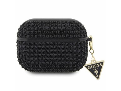 Guess Rhinestone Triangle AirPods Pro Case - Black