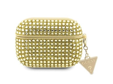 Funda triangular con diamantes de imitación de Guess para AirPods Pro 2 (2022/2023) - Dorada Funda triangular con diamantes de imitación de Guess para AirPods Pro 2 (2022/2023) - Dorada