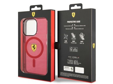 Ferrari FEHMP14XURKR iPhone 14 Pro Max 6.7" red/red hardcase Translucent Magsafe Ferrari FEHMP14XURKR iPhone 14 Pro Max 6.7" red/red hardcase Translucent Magsafe