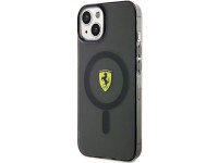 Ferrari FEHMP14SURKK Capa rígida preta/preta para iPhone 14 de 6,1" com MagSafe translúcido Ferrari FEHMP14SURKK Capa rígida preta/preta para iPhone 14 de 6,1" com MagSafe translúcido