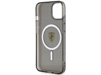 Ferrari FEHMP14SURKK Capa rígida preta/preta para iPhone 14 de 6,1" com MagSafe translúcido Ferrari FEHMP14SURKK Capa rígida preta/preta para iPhone 14 de 6,1" com MagSafe translúcido
