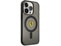 Ferrari FEHMP14LUKK Capa rígida preta/preta para iPhone 14 Pro 6.1" com MagSafe translúcido Ferrari FEHMP14LUKK Capa rígida preta/preta para iPhone 14 Pro 6.1" com MagSafe translúcido